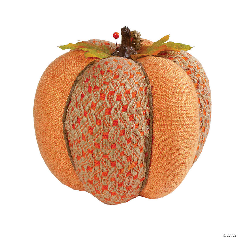 Northlight 8.5" Orange Autumn Harvest Thanksgiving Table Top Pumpkin Image