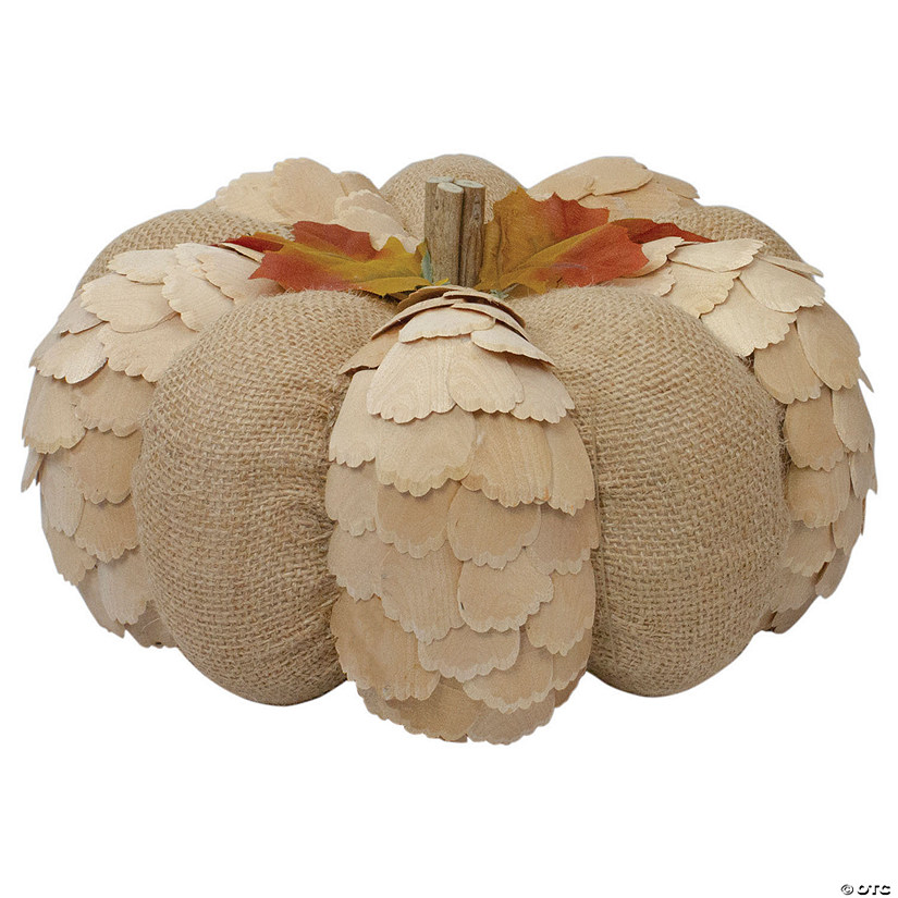 Northlight 9" Brown Autumn Harvest Tabletop Pumpkin Image