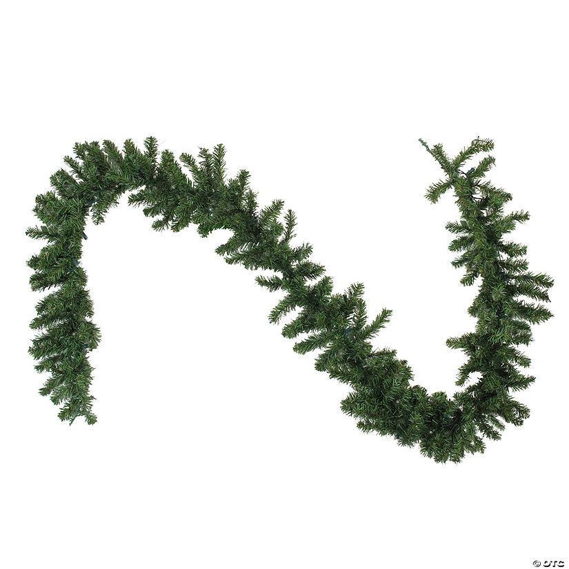 Northlight 9' x 10" Pre-Lit LED Canadian Pine Artificial Christmas Garland - Clear Lights Image