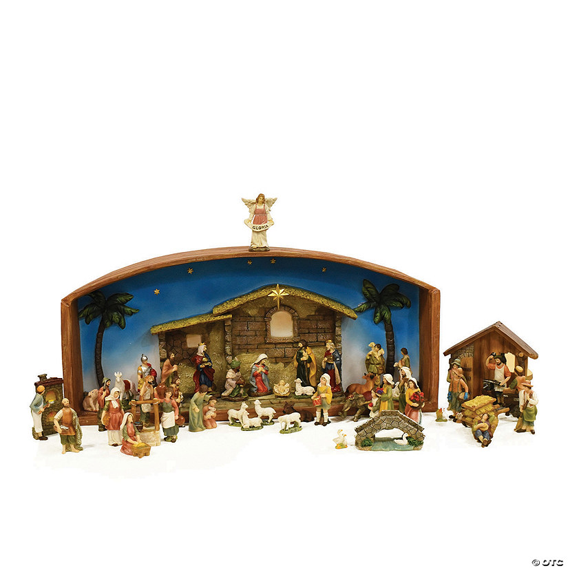 Northlight - Christmas Nativity Village with Holy Family, 52 Piece Set Image