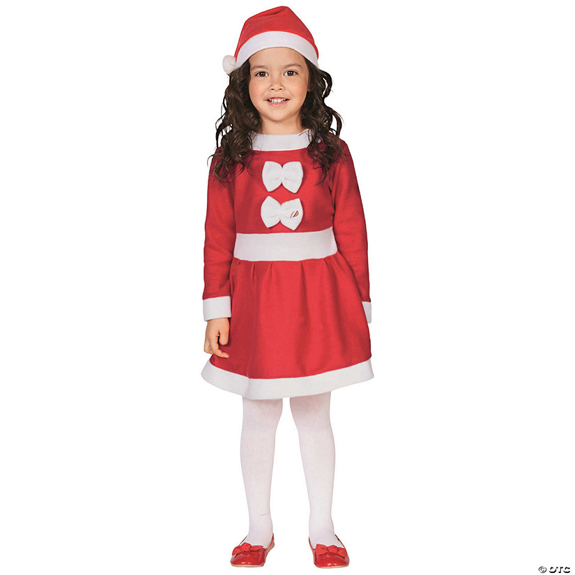 Northlight Girls Santa Costume With a Dress and Hat, 4-6 Year Old Image