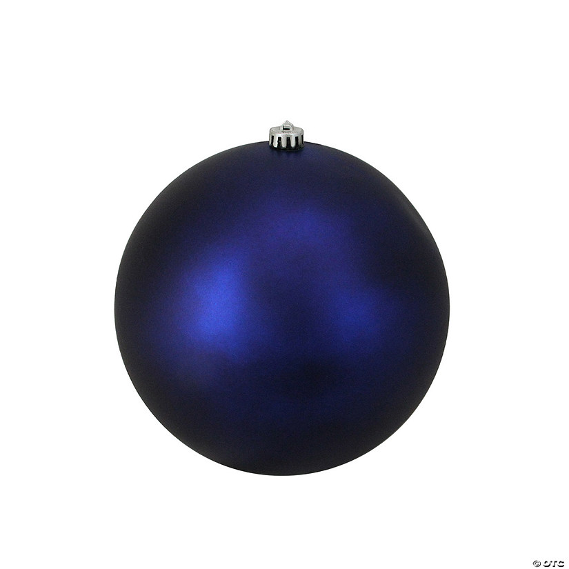 Northlight Matte Blue Shatterproof Christmas Ball Ornament 10" (250mm) Image