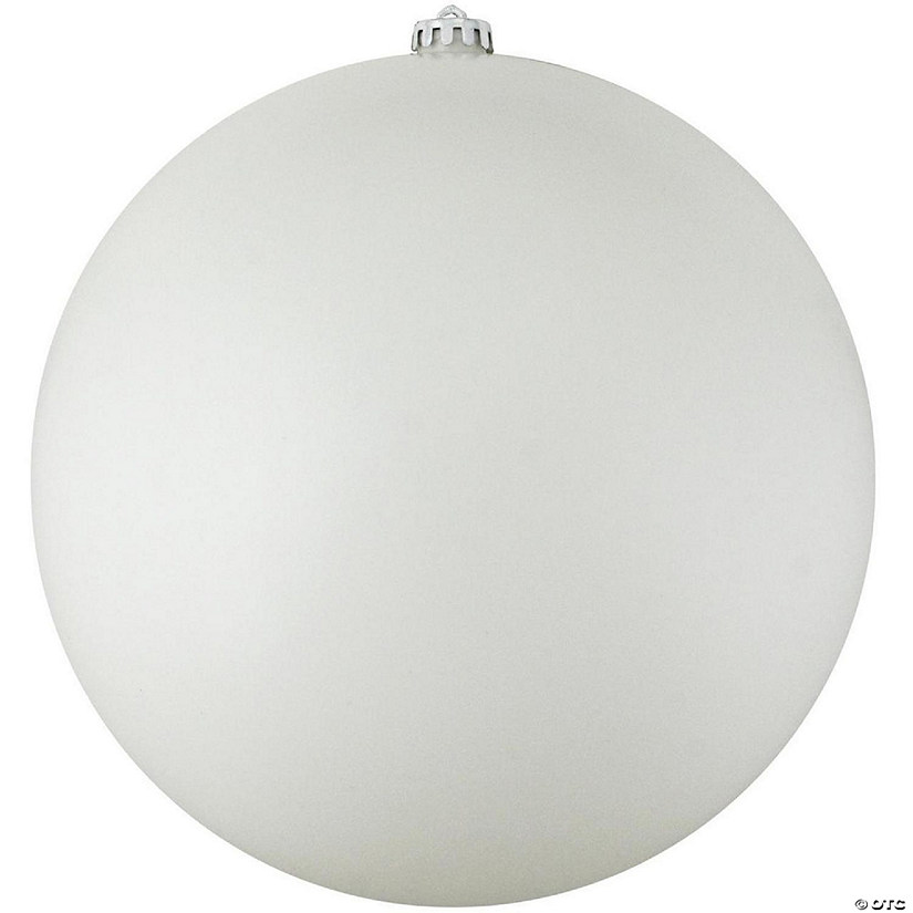 Northlight Matte White Shatterproof Christmas Ball Ornament 8" (200mm) Image