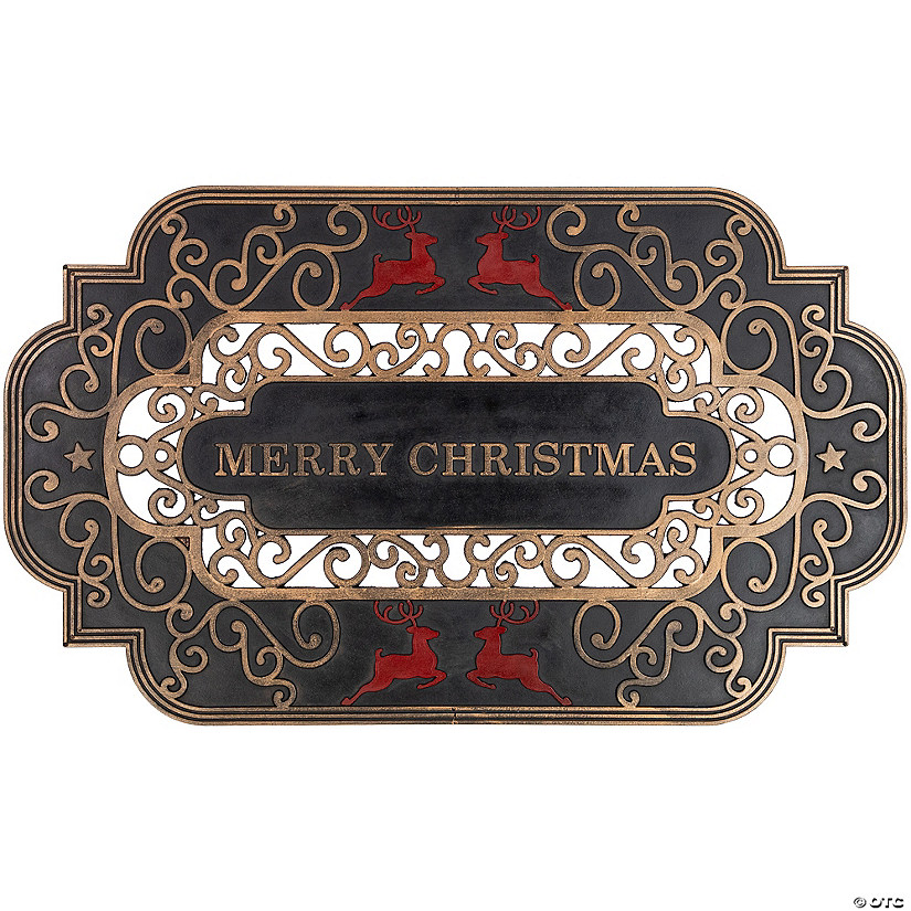 Northlight Black Coir Merry Christmas Doormat 18 X 30, 1 - Fry's