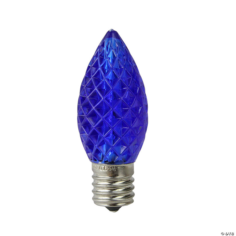 Northlight Pack of 25 Faceted LED C9 Blue Christmas Replacement Bulbs Image