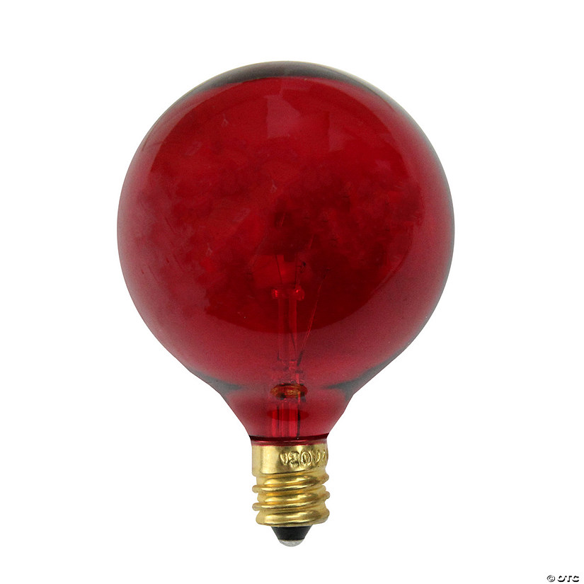 Northlight Pack of 25 Incandescent G50 Red Christmas Replacement Bulbs Image