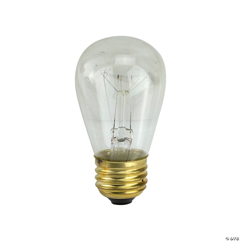 Northlight Pack of 25 Incandescent S14 Clear Christmas Replacement Bulbs Image