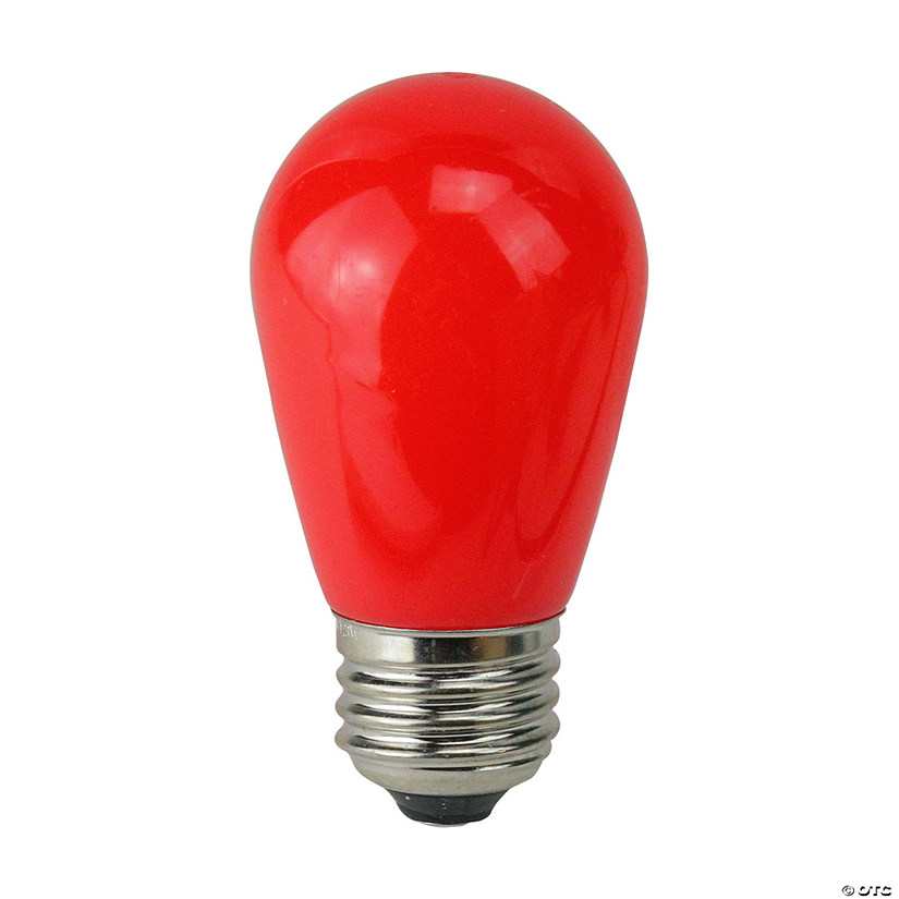 Northlight Pack of 25 Opaque Red LED S14 Christmas Replacement Bulbs Image
