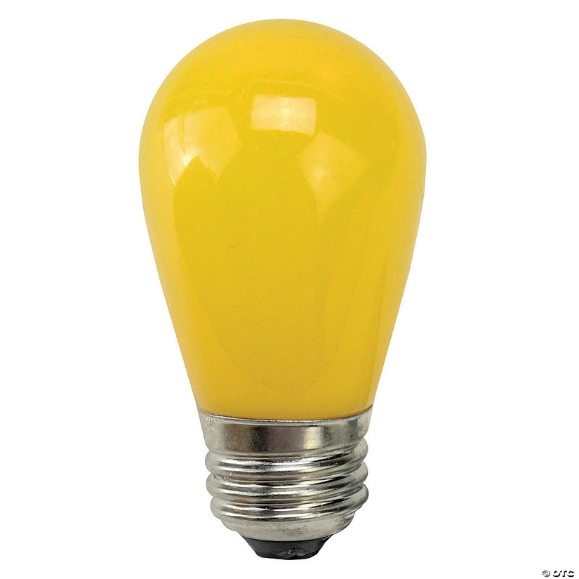 Northlight Pack of 25 Opaque Yellow LED S14 Christmas Replacement Light Bulbs - 1.3 Watts Image