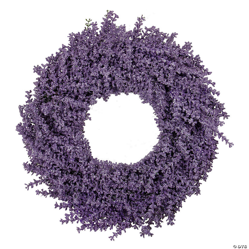 Northlight purple lavender artificial spring floral wreath  18-inch  unlit Image