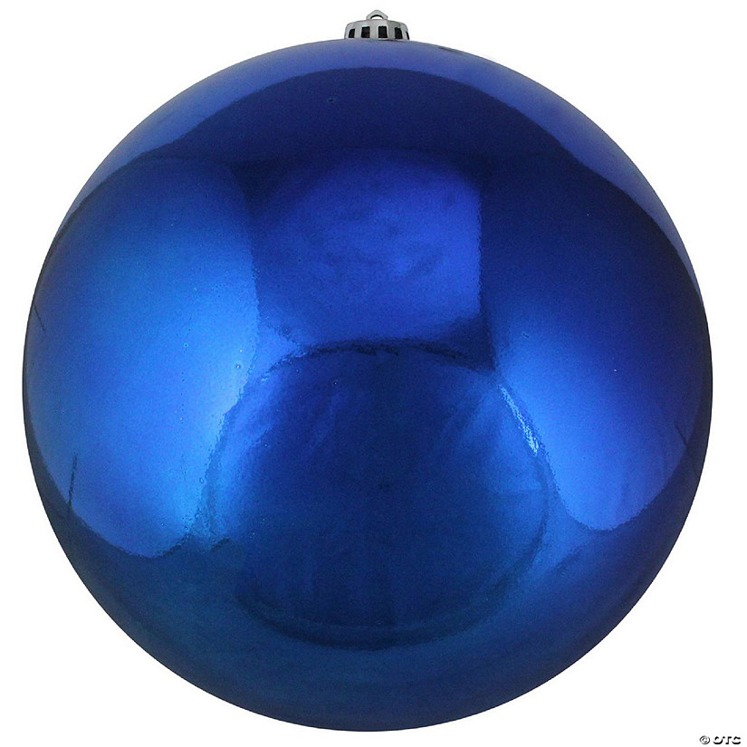Northlight Shiny Lavish Blue Shatterproof Christmas Ball Ornament 10" (250mm) Image