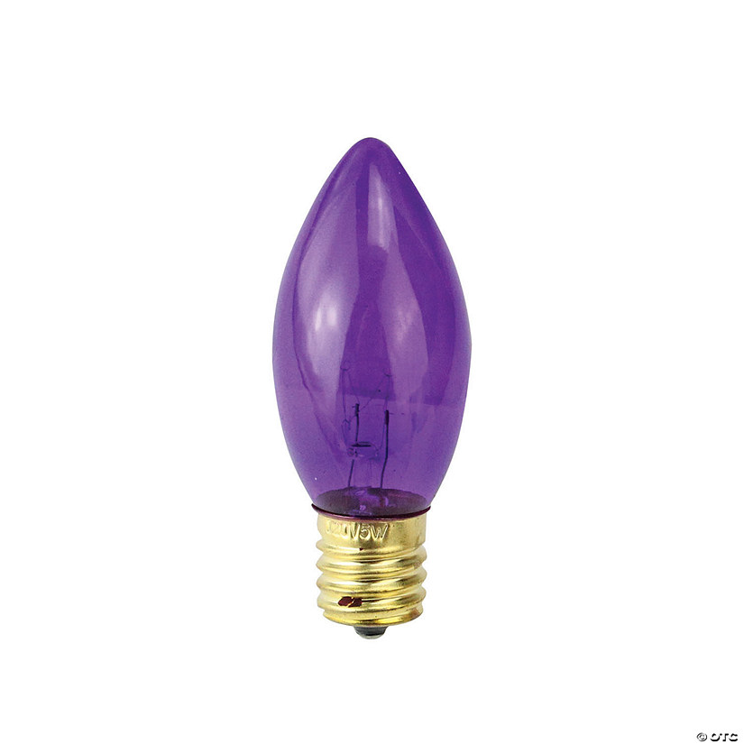 Northlight Transparent Purple C9 Christmas Replacement Bulbs, Set of 25 Image