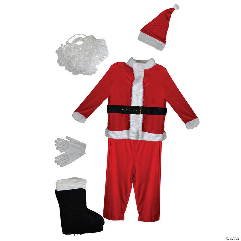 Northlight White and Red Santa Claus Men's Christmas Costume Set - Standard Size Image