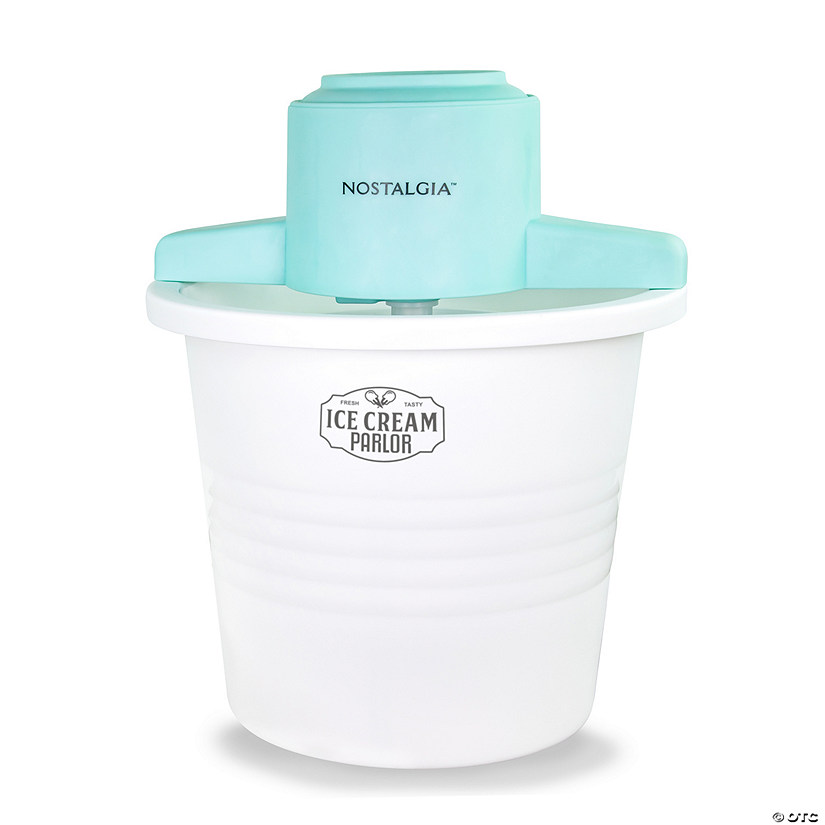 Nostalgia 4-Quart Parlor Electric Ice Cream Maker - White Image