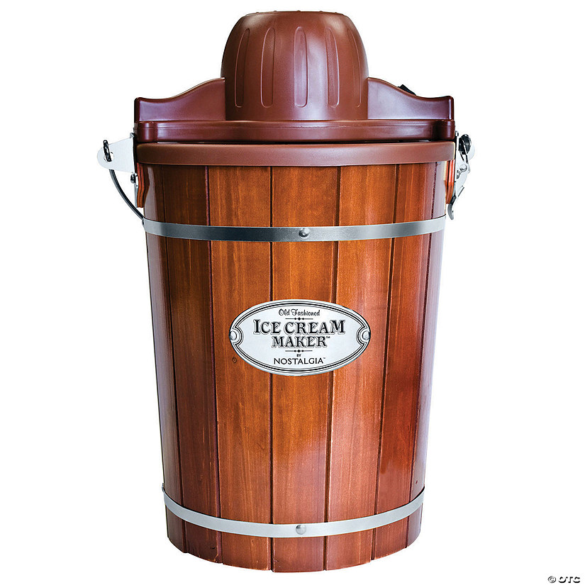 Nostalgia 6-Quart Wood Bucket Ice Cream Maker Image