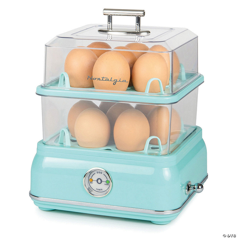 Nostalgia Classic Retro 14-Capacity Egg Cooker, Aqua Image