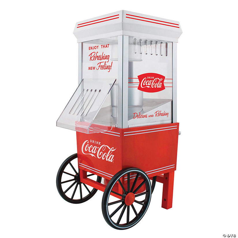 Nostalgia Coca-Cola 12-Cup Hot Air Popcorn Maker Image