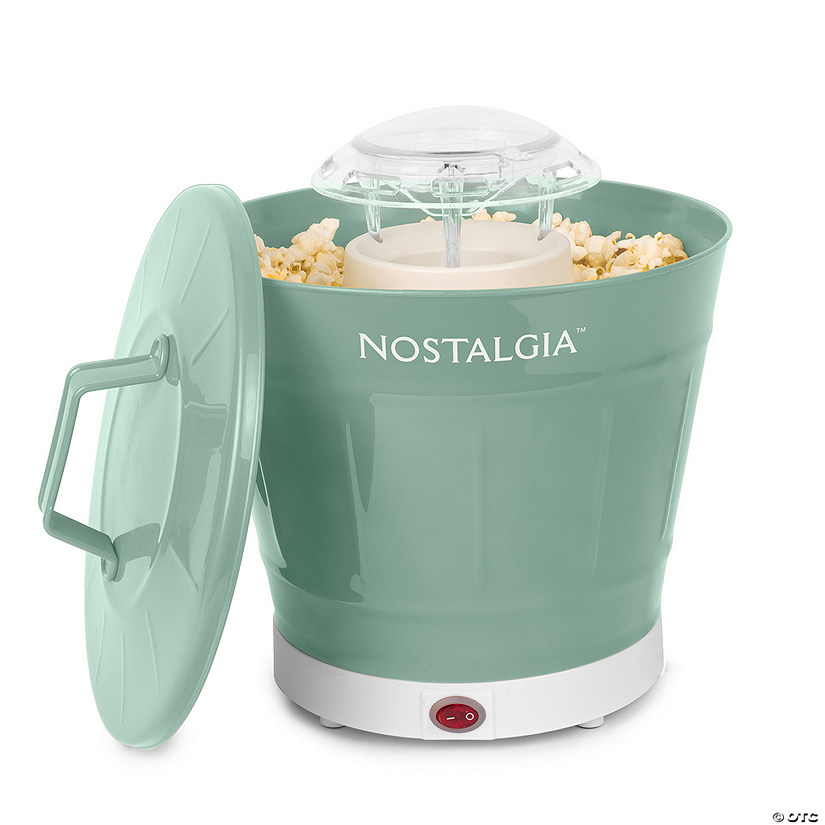 Nostalgia Hot Air Popcorn Maker and Bucket Image