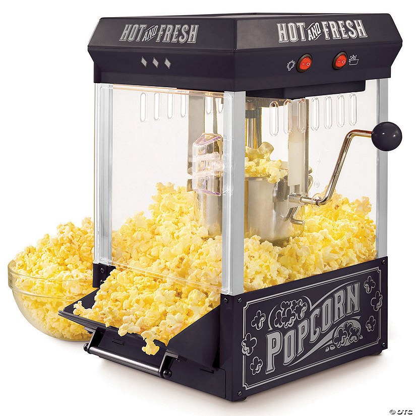 Nostalgia Vintage 2.5-Ounce Tabletop Kettle Popcorn Maker, Black Image