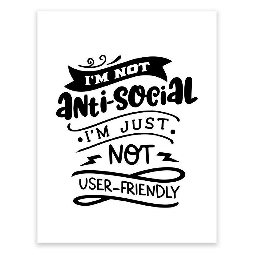 Not User-Friendly Quote 8.5x11in 1-Pack Image
