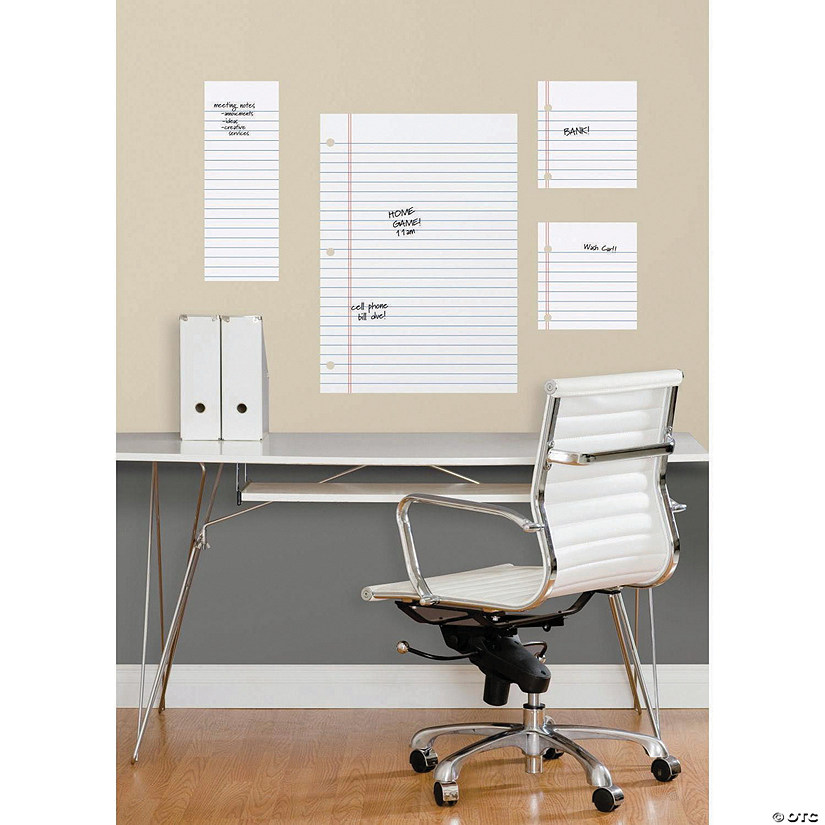 Notebook Paper Dry Erase Peel & Stick Giant Decal Image