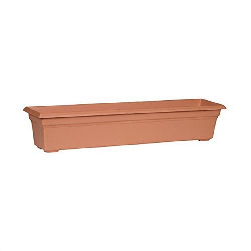 Novelty Countryside Flower Box Planter, 30 Inch, Terracotta