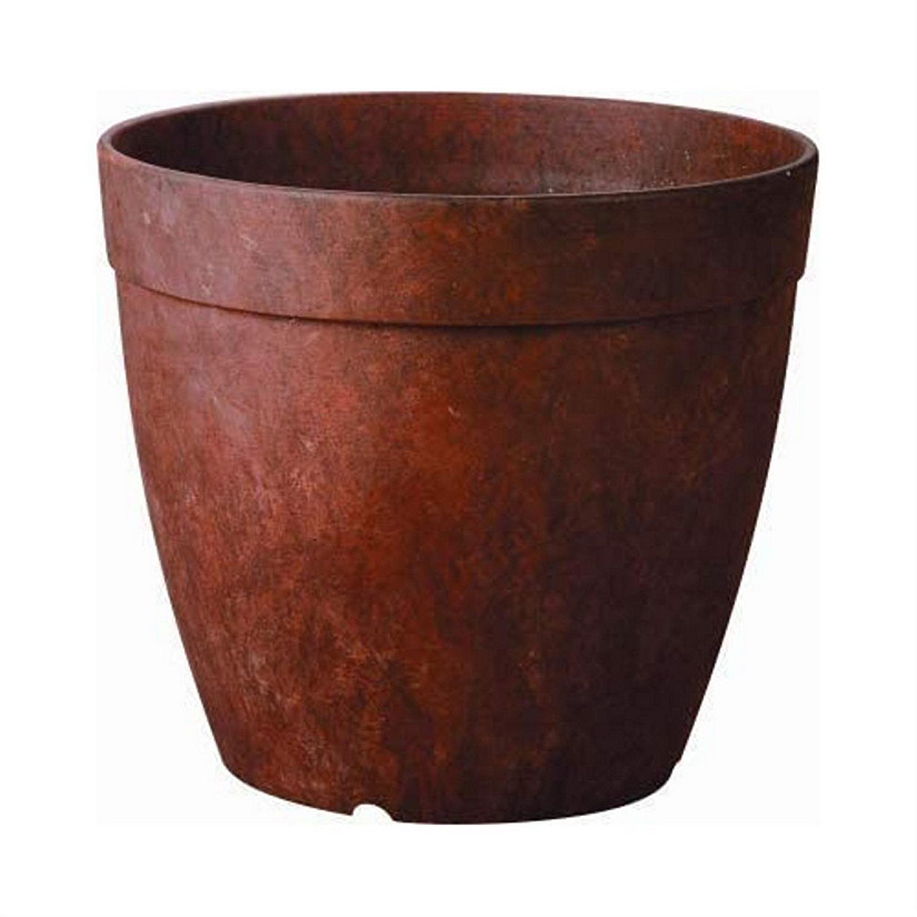 Novelty Manufacturing ArtStone Dolce Round Planter Rust, 10