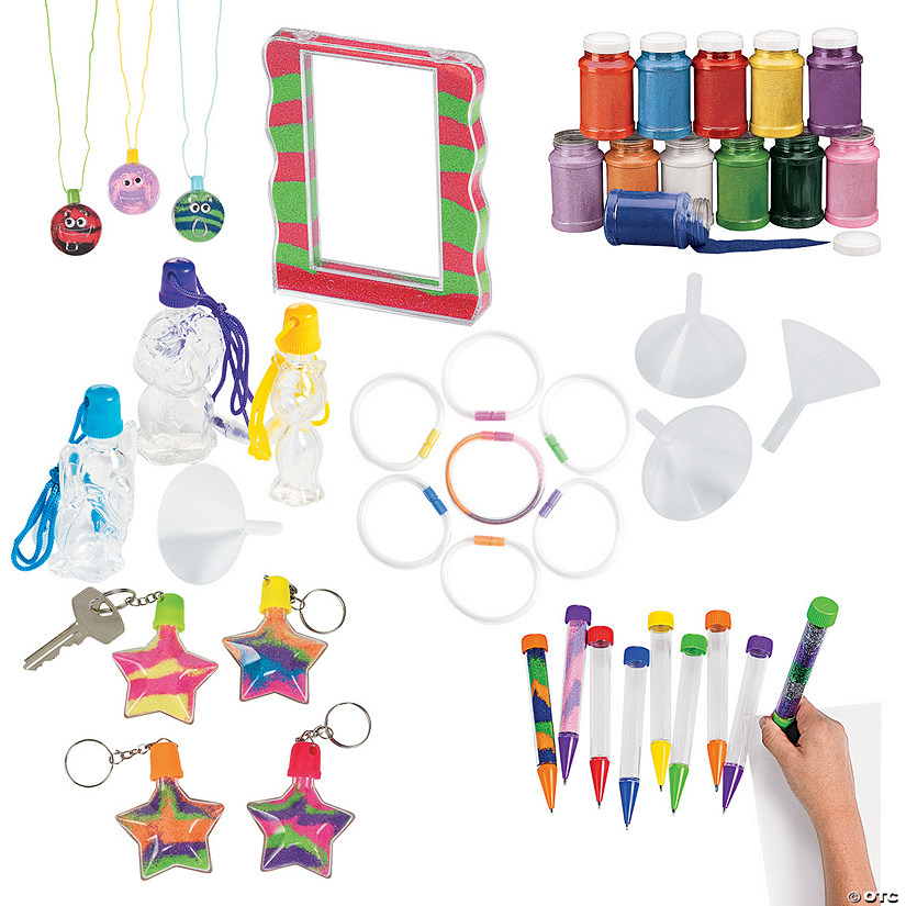 Novelty Sand Art Craft Pack Assortment Makes 142