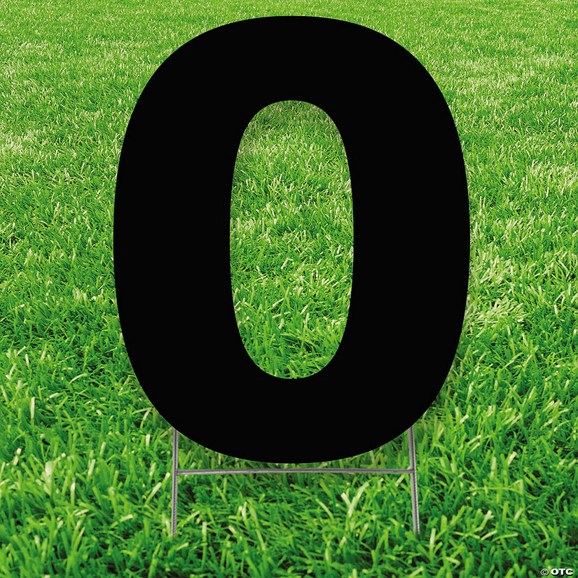 Number 0 Yard Signs Image