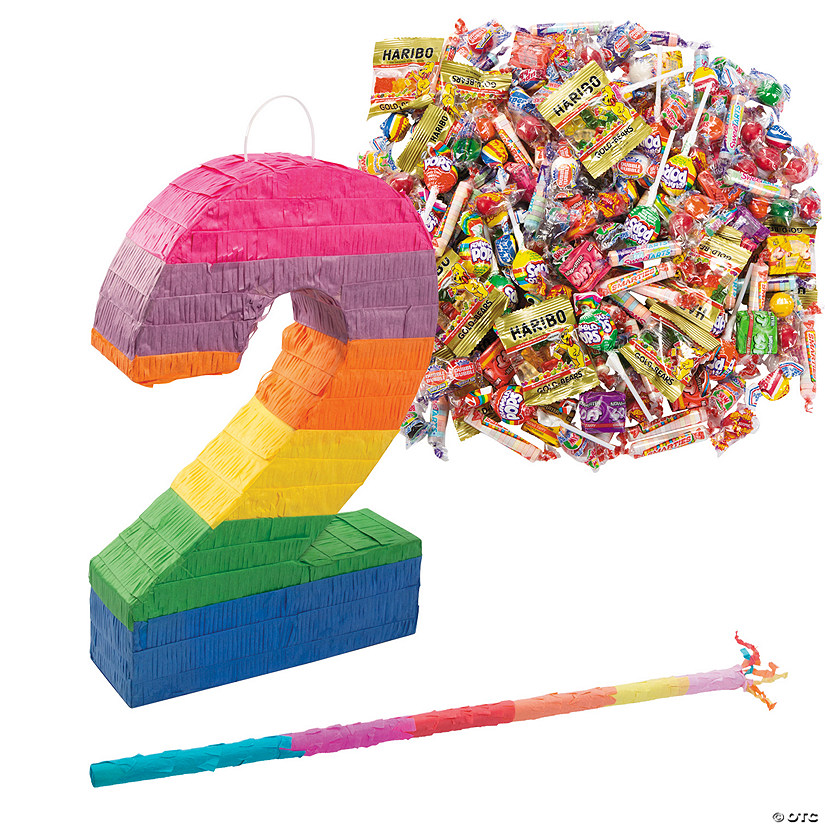 Number 2-Shaped Pi&amp;#241;ata Kit &amp;#8211; 208 Pc. Image
