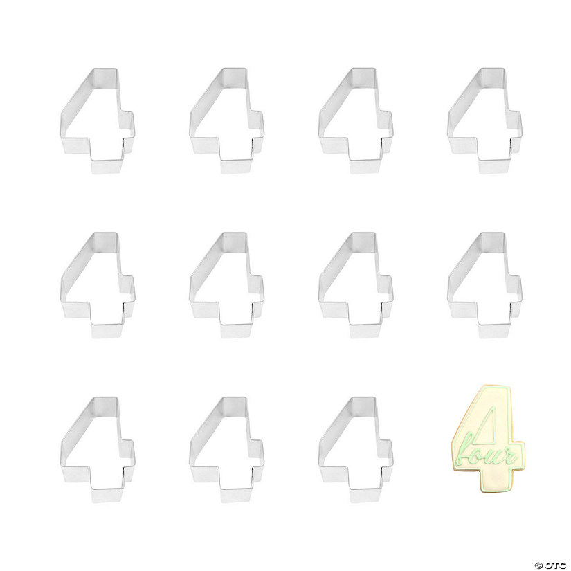 Number 4 Cookie Cutters Image