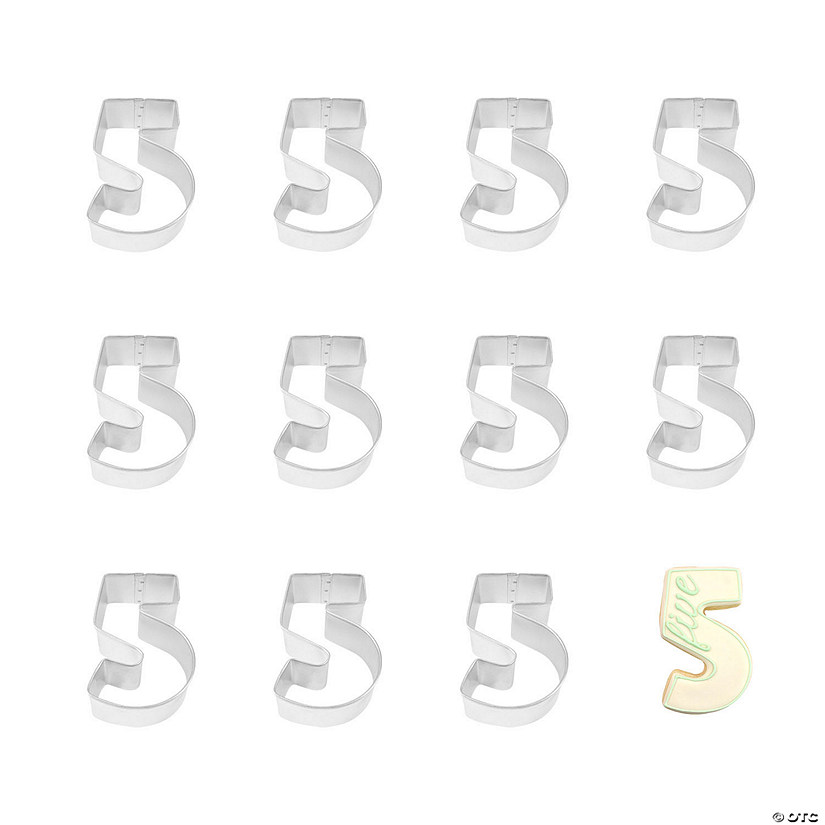 Number 5 Cookie Cutters Image