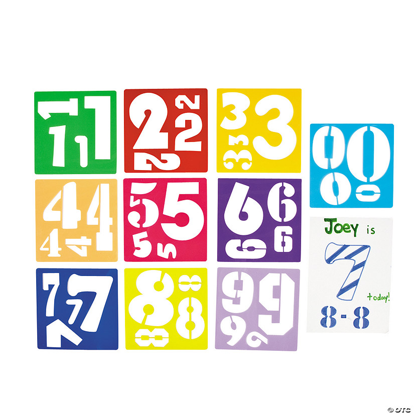 number stencils discontinued