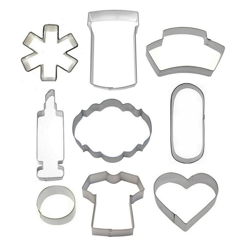 Nurse 9 Piece Cookie Cutter Set Image