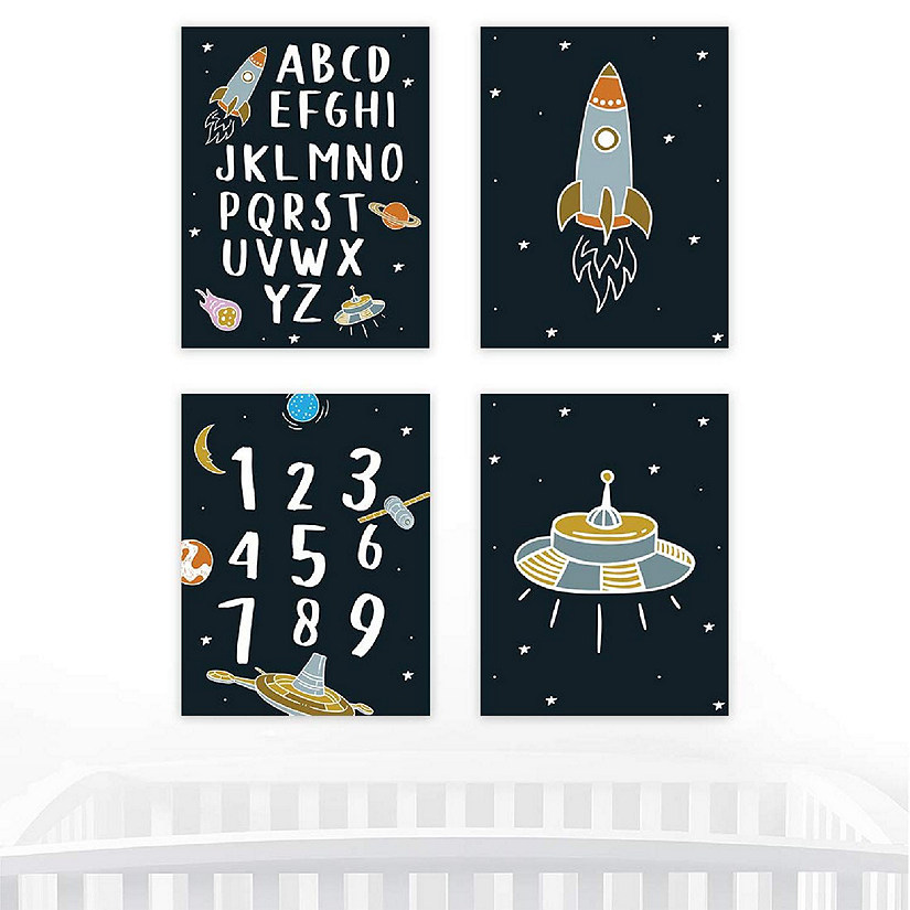 Nursery Wall ABC Art Set 8.5x11in 4pk Image