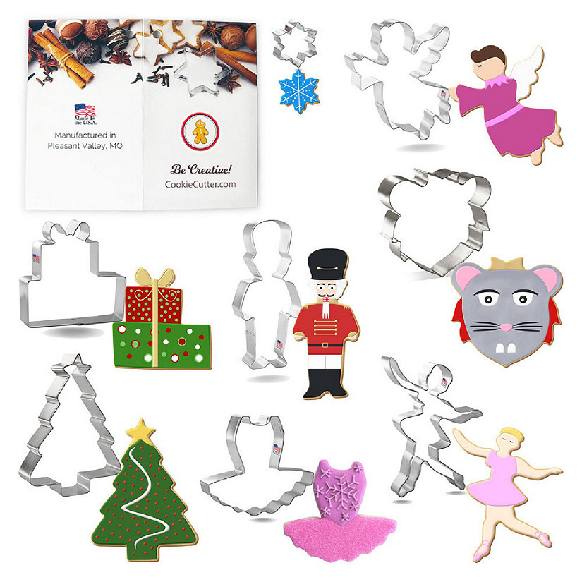 Nutcracker Christmas Ballet Cookie Cutter 8 Pc Set HS0515 Image