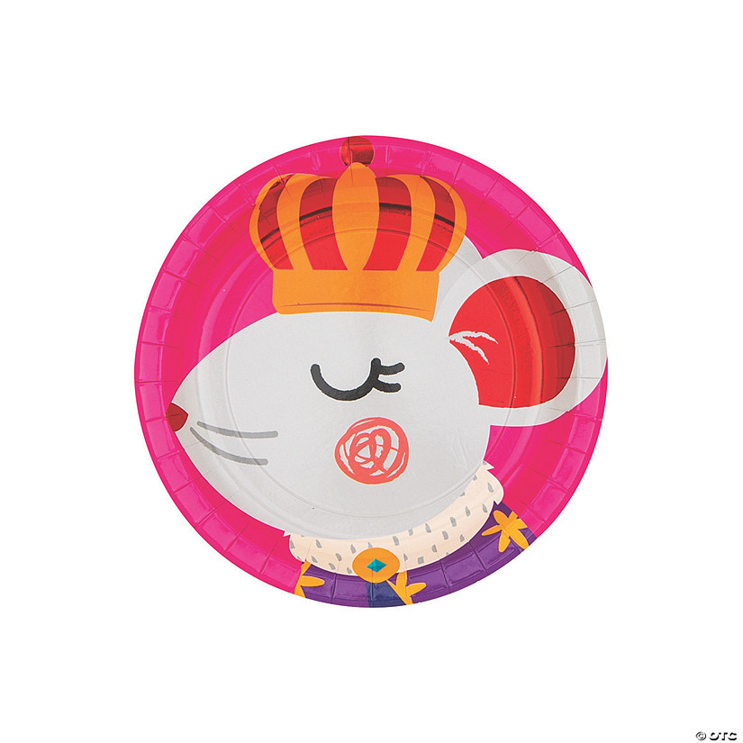 Nutcracker Party Mouse King Paper Dessert Plates - 8 Ct. Image