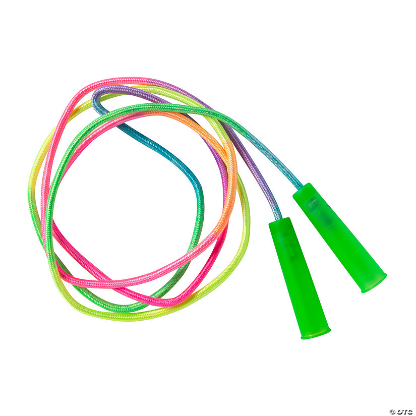 Nylon Rainbow Jump Ropes - 12 Pc. Image