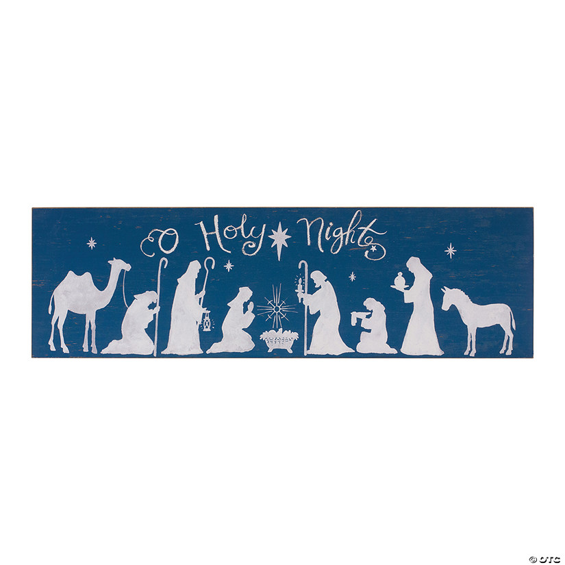 O' Holy Night Sign 40"L Image