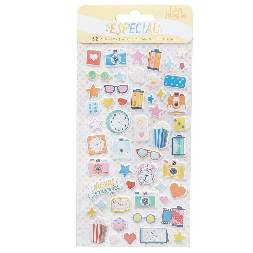 Obed Marshall Especial Mini Puffy Stickers 52/Pkg Image