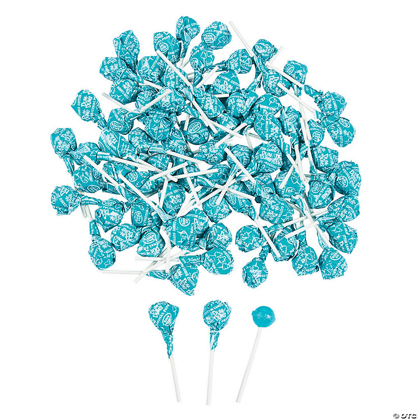 Ocean Blue Dum Dums<sup>&#174; </sup>Solid Color Lollipops - 75 Pc. Image