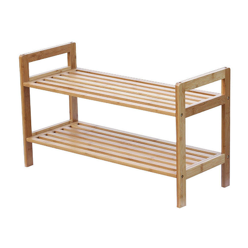 Oceanstar 2 Tier Bamboo Shoe Rack Image