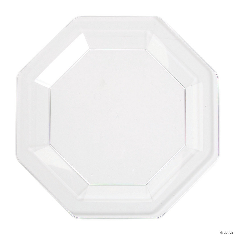 Octagon Clear Plastic Dinner Plates Oriental Trading
