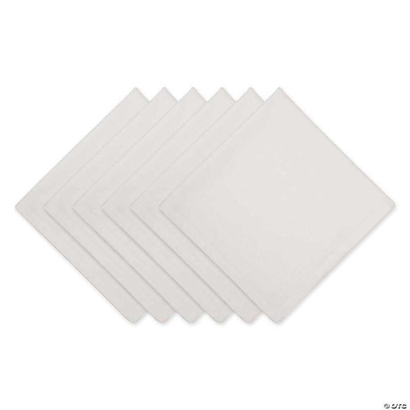 Off White Solid Napkin (Set Of 6) Image