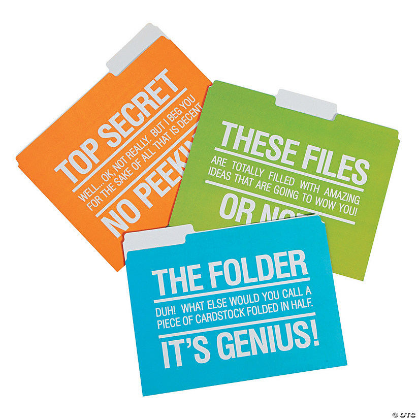 Office Humor File Folders Discontinued