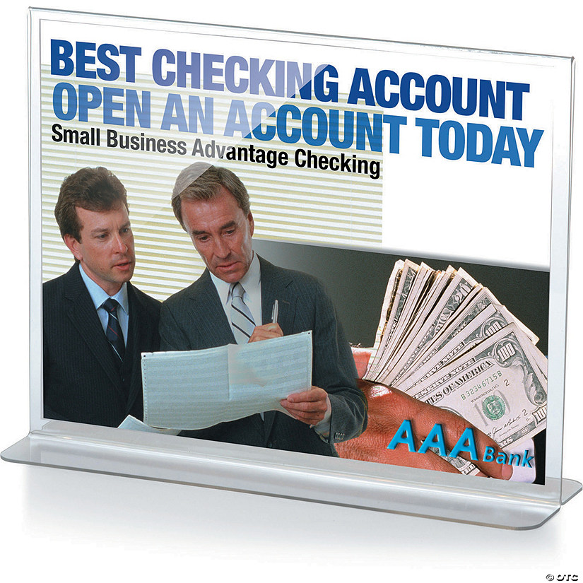Officemate&amp;#174; Upright Sign Holder, Horizontal Image