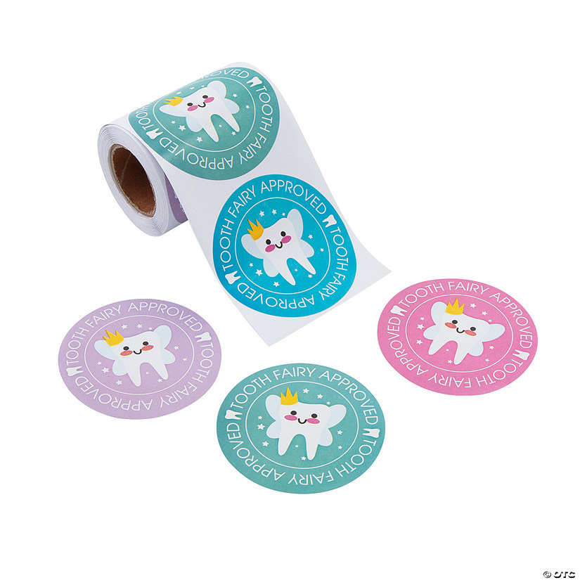 Official Tooth Fairy Seal Sticker Roll - 100 Pc. Image