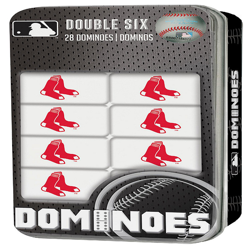 Officially Licensed MLB Boston Red Sox 28 Piece Dominoes Game Image