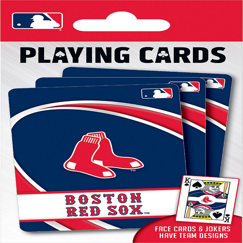 Officially Licensed MLB Boston Red Sox Playing Cards - 54 Card Deck Image