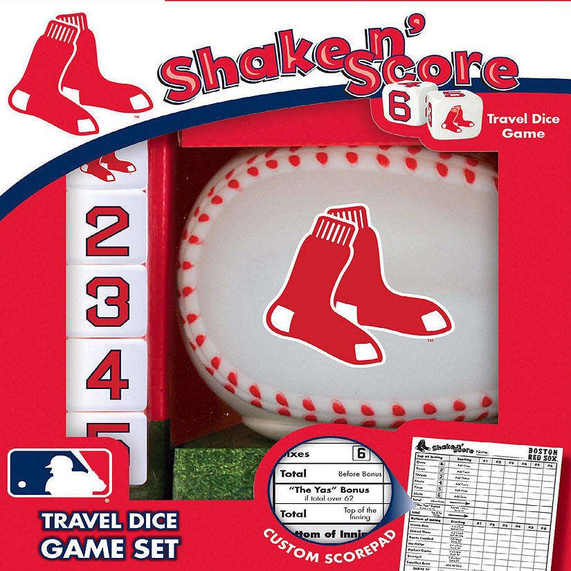 Officially Licensed MLB Boston Red Sox Shake N Score Dice Game